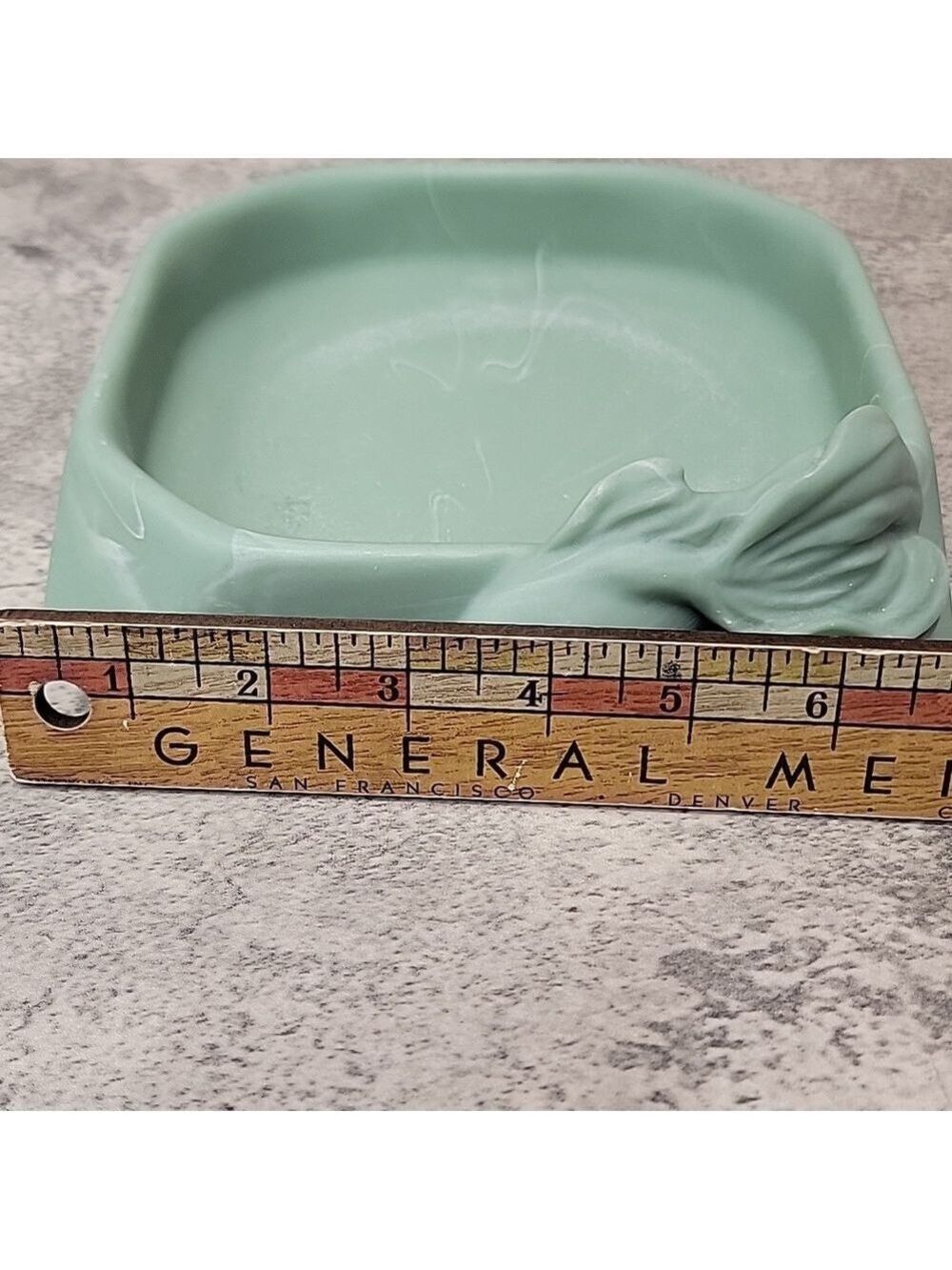 Vintage Dina Marble Soapstone Fish Vanity tray - Picture 7 of 7
